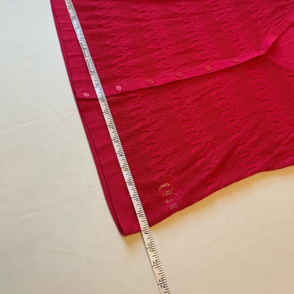 Talbots Petites Fuchsia/ Raspberry Short Sleeves … - image 6